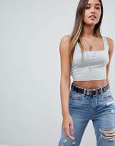 Thumbnail for your product : ASOS DESIGN Crop Cami with Square Neck