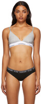 Thumbnail for your product : Calvin Klein Underwear Gray Modern Triangle Bra