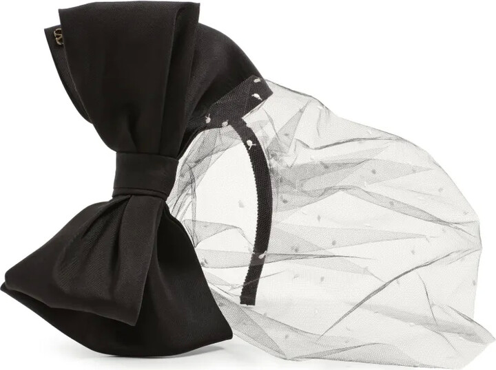 Valentino Garavani VLogo Signature veil headband