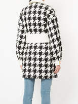 Thumbnail for your product : Pierre Balmain belted houndstooth jacket