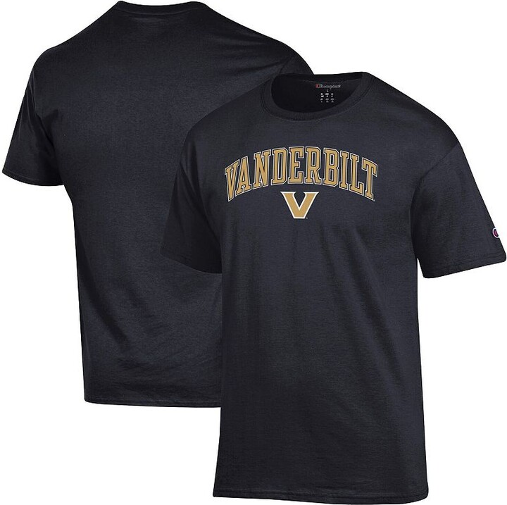 Men's Champion Black Vanderbilt Commodores Arched Logo T-Shirt
