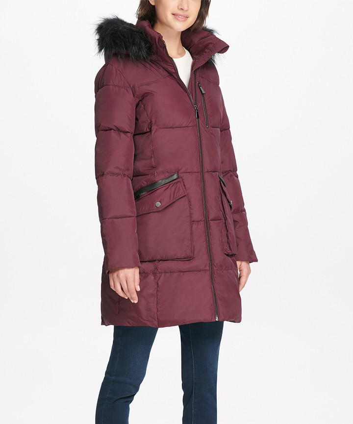 dkny duck down coat