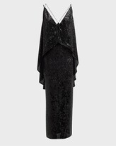 Thumbnail for your product : NERVI Gwenda Sequin Ruffle Maxi Dress