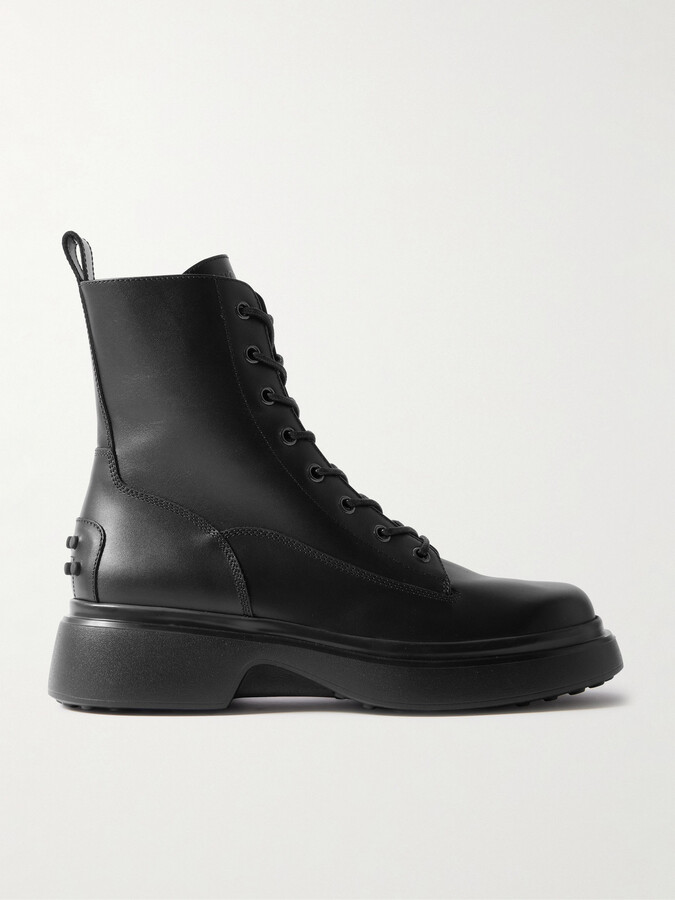 Tod's Gomma 74l Leather Ankle Boots - Black
