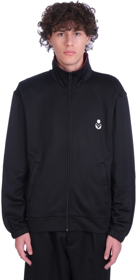 black polyester jacket