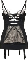 Thumbnail for your product : Bluebella Alanna mesh & lace wired longline body