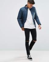Thumbnail for your product : Pull&Bear Quilted Jacket In Navy