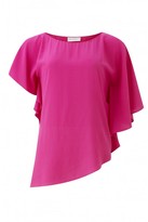 Thumbnail for your product : Amanda Wakeley Vincent Hot Pink Asymmetric Top