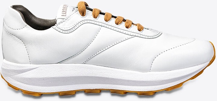 Corneliani Leather Padded Running Sneakers