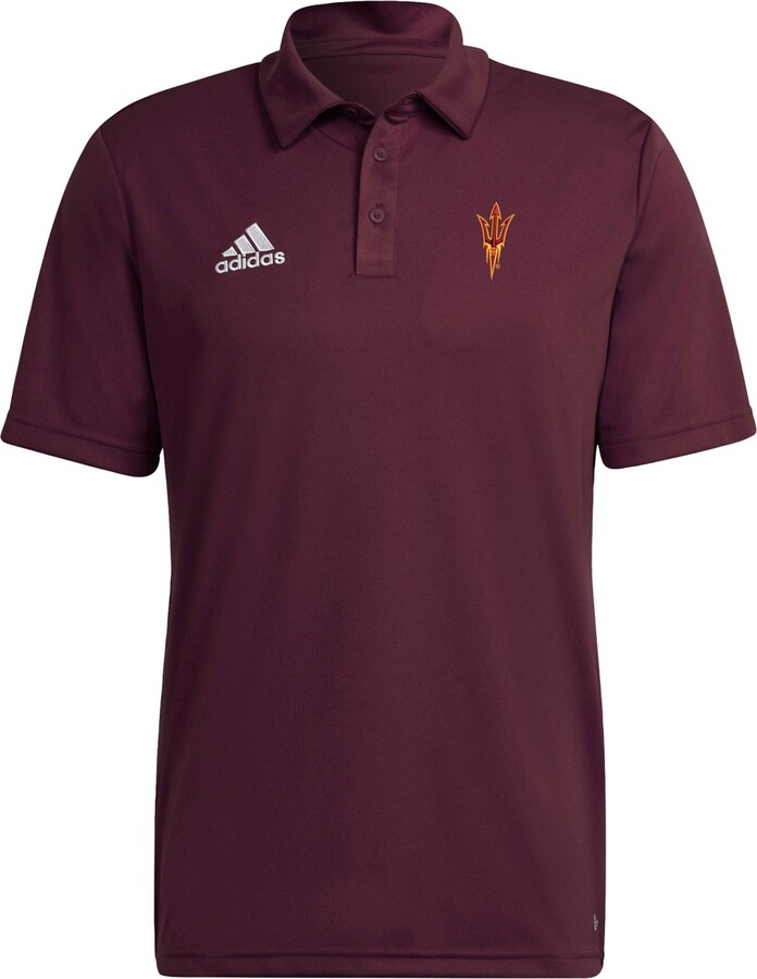 adidas Men's Arizona State Sun Devils Maroon Entrada Polo, Large, Red