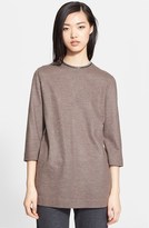 Thumbnail for your product : Fabiana Filippi Chain Neck Wool Jersey Tunic