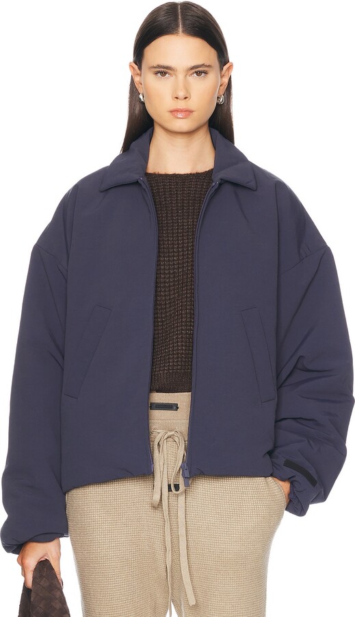 Fear of God ESSENTIALS Bomber Jacket in Blue