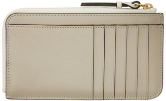 Chloé Grey and Taupe Walden Zip Card Holder