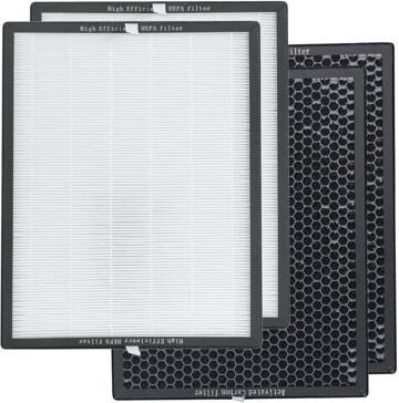 BAP Series Replacement Air Purifier Filter BLACK + DECKER, AF3, Dual HEPA & Activated Carbon Filter, BAPUV150