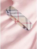Thumbnail for your product : Burberry Short-sleeved Cotton Piqué Dress with Check Detail