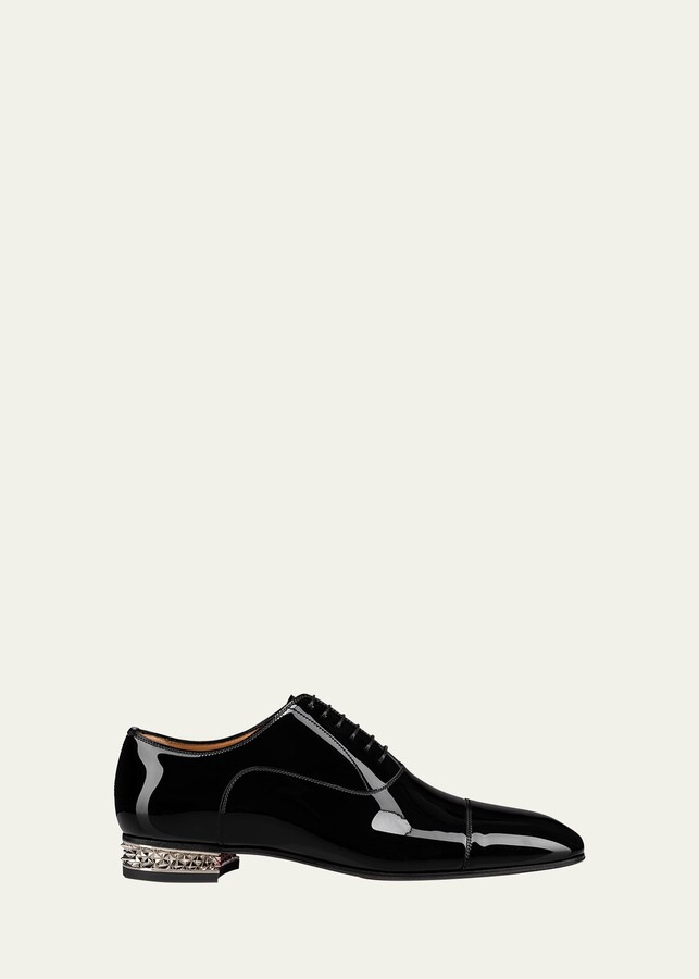 Christian Louboutin Men's Louis Starlight Patent Leather High-Top Sneakers  - Bergdorf Goodman