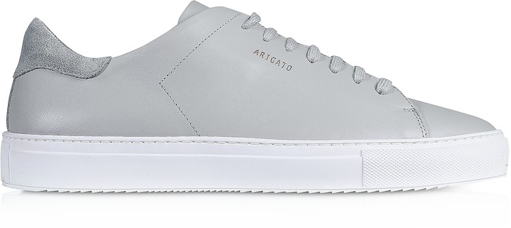 Axel Arigato Clean 90 Light Grey Leather Men's Sneakers - ShopStyle
