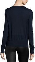 Thumbnail for your product : Magaschoni Long-Sleeve Sequined-Front Sweater