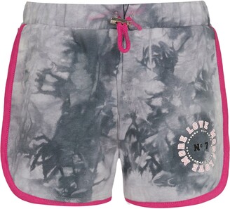River Island Age 13+ girls Grey tie dye runner shorts