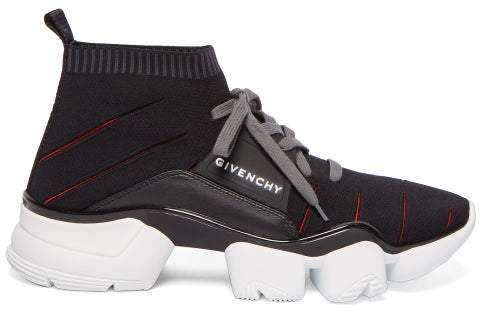 mens black trainers white sole