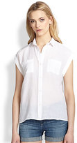 Thumbnail for your product : Rails Rolled Cap-Sleeve Button-Down Shirt