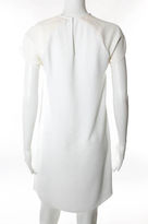Thumbnail for your product : Ellery NWT White Crepe Coated Knit Contrast Short Sleeve Dress Sz 2 $595