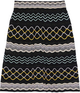 Thumbnail for your product : M Missoni Embroidered Crocheted Cotton-blend Skirt