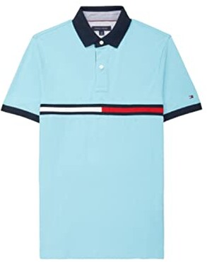 Tommy Hilfiger Mens Adaptive Polo Shirt with Magnetic Buttons Custom Fit