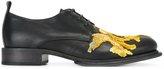 Thumbnail for your product : Ann Demeulemeester embroidered lace up shoes - men - Cotton/Leather - 41