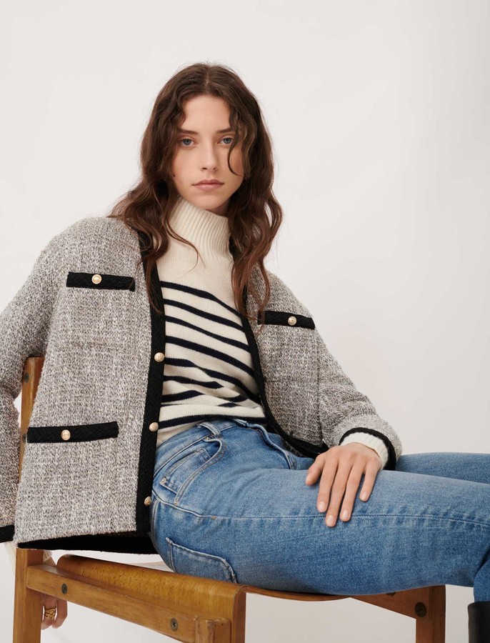 maje tweed coat
