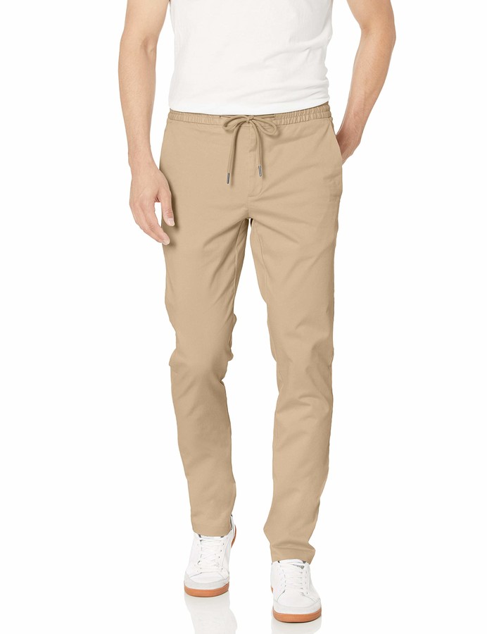 mens drawstring chino pants