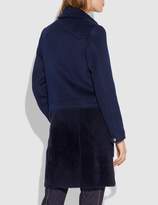 Thumbnail for your product : Coach Shearling Wool Coat