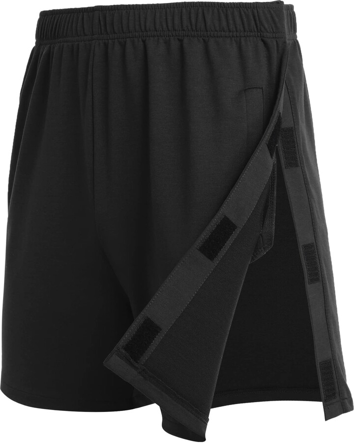 Deyeek Unisex Tear Away Shorts Velcro Snap Athletic Shorts for Men Post ...