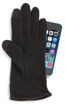 Thumbnail for your product : Echo 'Touch - Ruched Leather Mix' Gloves