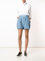 Thumbnail for your product : Julien David contrast panel shorts