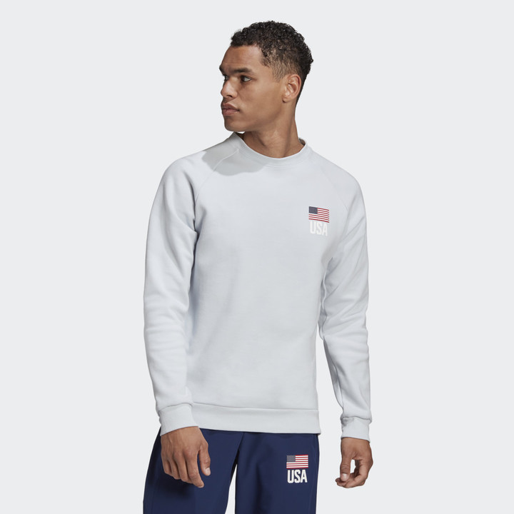 adidas USA Volleyball Crew Sweatshirt - ShopStyle