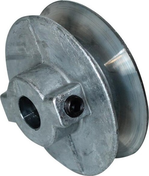 2 Inch A-Groove Pulley For 1/2 Inch Bore – No Keyway, Made In USA With Set Screw