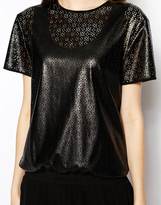 Thumbnail for your product : Vanessa Bruno Dress in Cutwork Leather Look