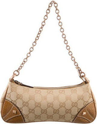 Gucci GG Nailhead Chain-Link Pochette - Brown Mini Bags, Handbags -  GUC456100