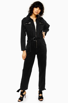 topshop denim boiler suit