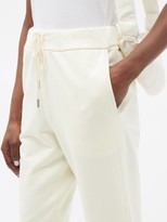 Thumbnail for your product : Jil Sander High-waist Drawstring Cotton-jersey Track Pants - Ivory