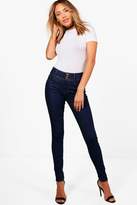 Thumbnail for your product : boohoo 3 Button High Waist Skinny Jeans