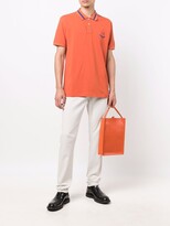 Thumbnail for your product : Paul Smith Logo-Patch Organic-Cotton Polo Shirt