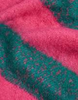Thumbnail for your product : ASOS DESIGN bright stripe fluffy long scarf with tassels