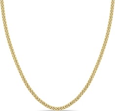 Zoë Chicco 14K Yellow Gold Simple Gold Curb Link Chain Necklace, 16