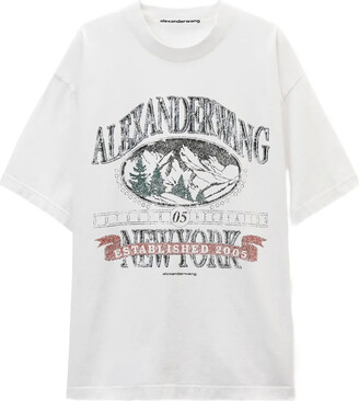Alexander Wang apple-print crew-neck T-shirt - ShopStyle