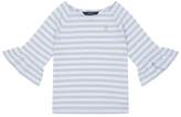 Thumbnail for your product : Polo Ralph Lauren Striped Ruffle Sleeve Top