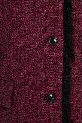 Boutique Moschino Eyelet-embellished Wool-blend Bouclé-tweed Jacket
