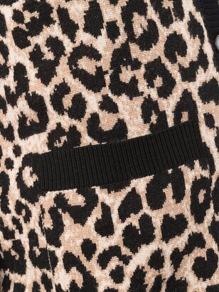 Paul Smith Leopard-Print Wool Cardigan
