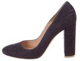 Thumbnail for your product : Gianvito Rossi Denim Round-Toe Pumps